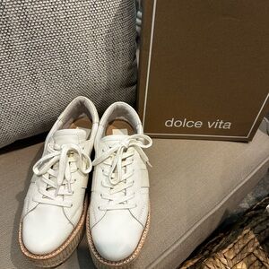 Dolce Vita Cream Tiger platform Women's Sneakers